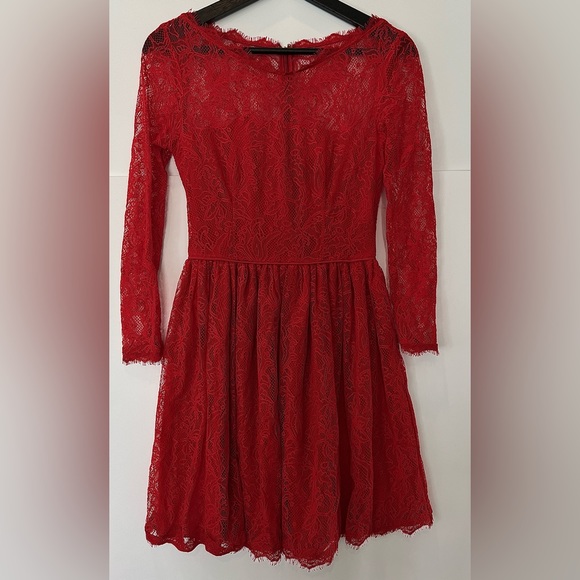 Juicy Couture | Dresses | Juicy Couture Delicate Red Lipstick Lace Dress |  Poshmark